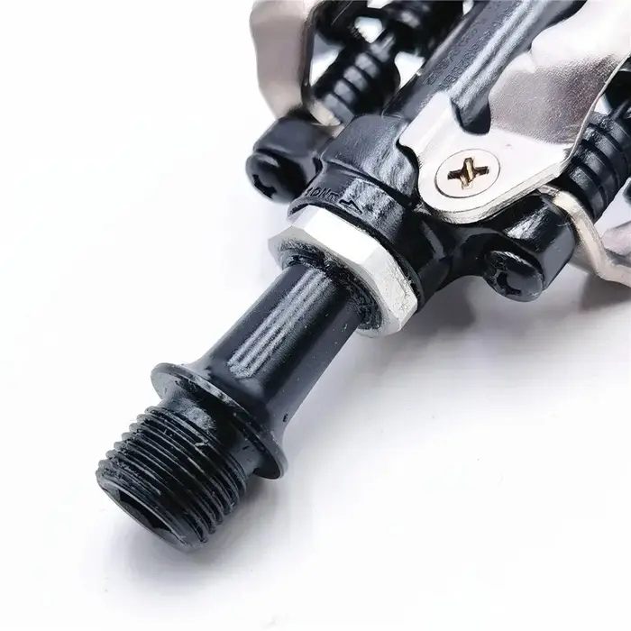 Pédales de vélo SHIMANO PD-M520 PD-M540 SPD professionnelles avec crampons multi-déclenchement SH56 pour VTT et cyclisme sur route - Argent Noir