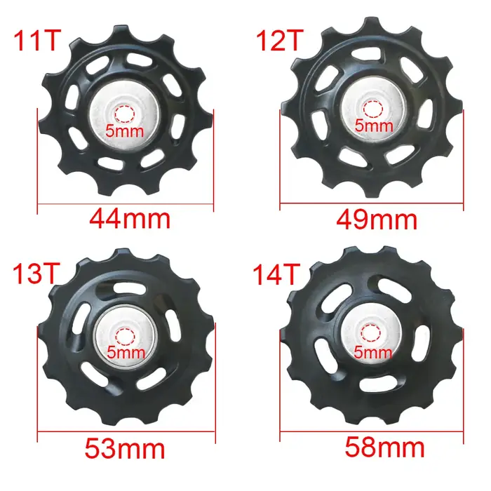 11T 12T 13T 14T roulement poulie vélo vtt route roue de guidage arrière