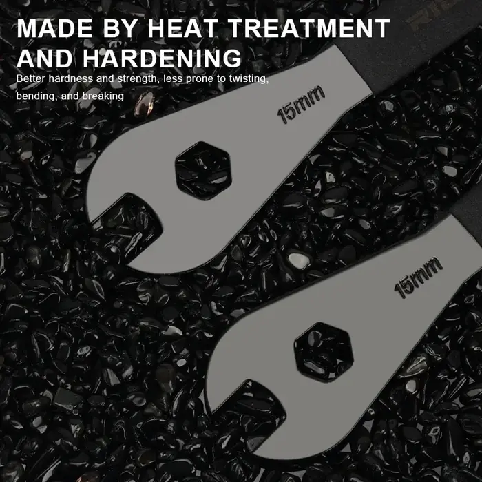 RIDERACE clé à pédale de vélo 15mm Durable pour moyeux de VTT vtt installer clé de retrait outils de réparation de cyclisme sur route