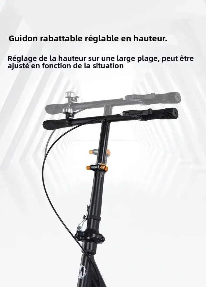 Trottinette pliable pour adultes avec frein à main