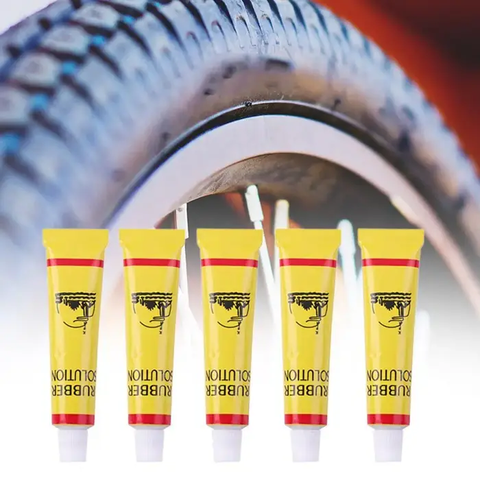 Lot de 5 Colles de Réparation pour Pneus de Vélo