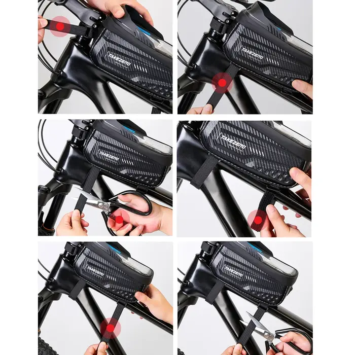 Sac de vélo étanche à écran tactile