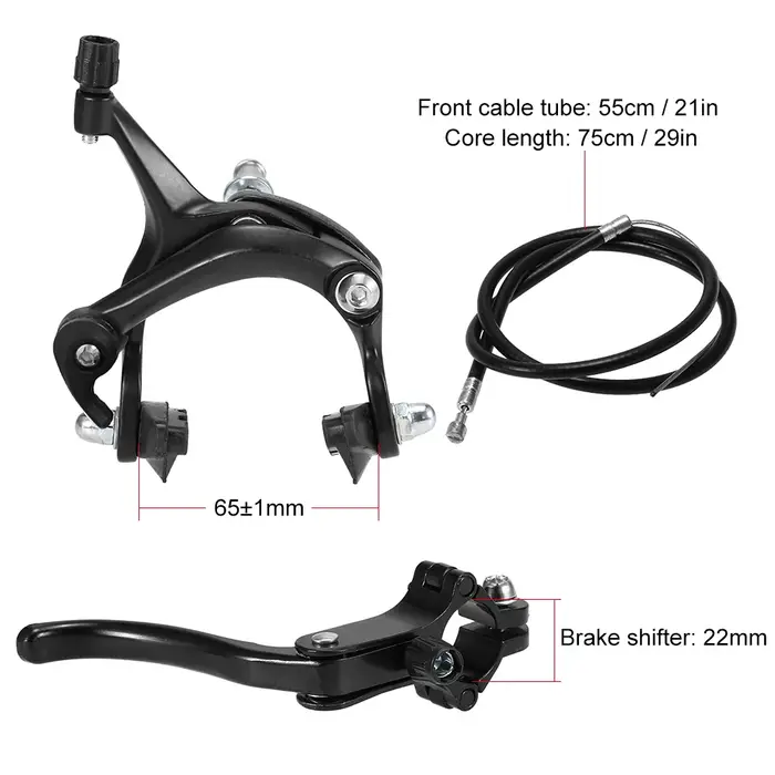 Kit de frein pour vélo fixie, étrier de frein avant/arrière, kit de frein pour vélo de route, kit de frein pour vélo cruiser, étrier de frein pour vélo, kit de frein à tirage latéral