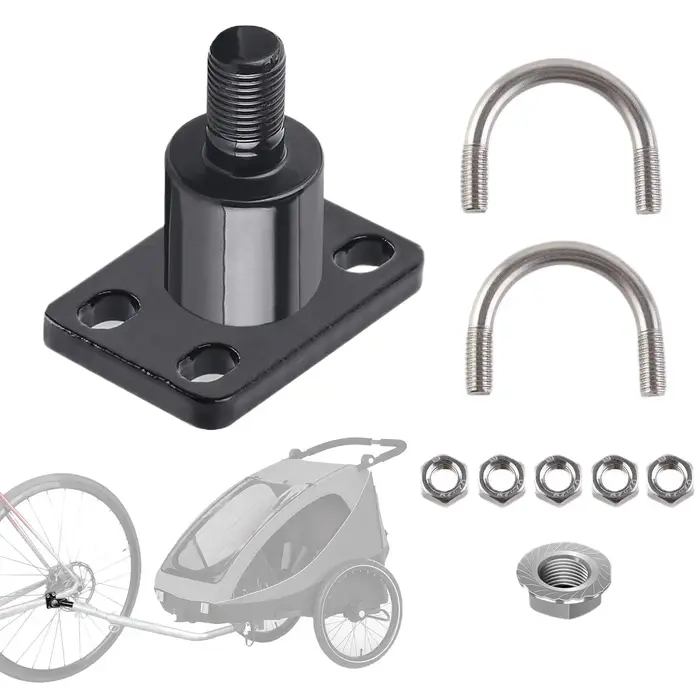 Attelage de remorque pour vélo, coupleur de remorquage pour vélo, connecteur de remorque pour vélo pour garage, extérieur, voyage en voiture, camping, courses