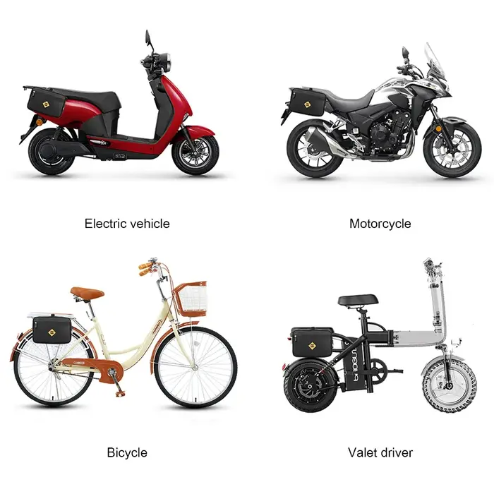 B SOUL sacs arrière de voyage de grande capacité pour porte-vélo électrique sacoche de support sac de rangement de porte-moto sac suspendu de vélo
