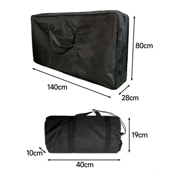 Sac de transport pliable pour vélos pliants de 26-27 pouces, sac de voyage pratique pour vélos, pour transport en voiture, en avion
