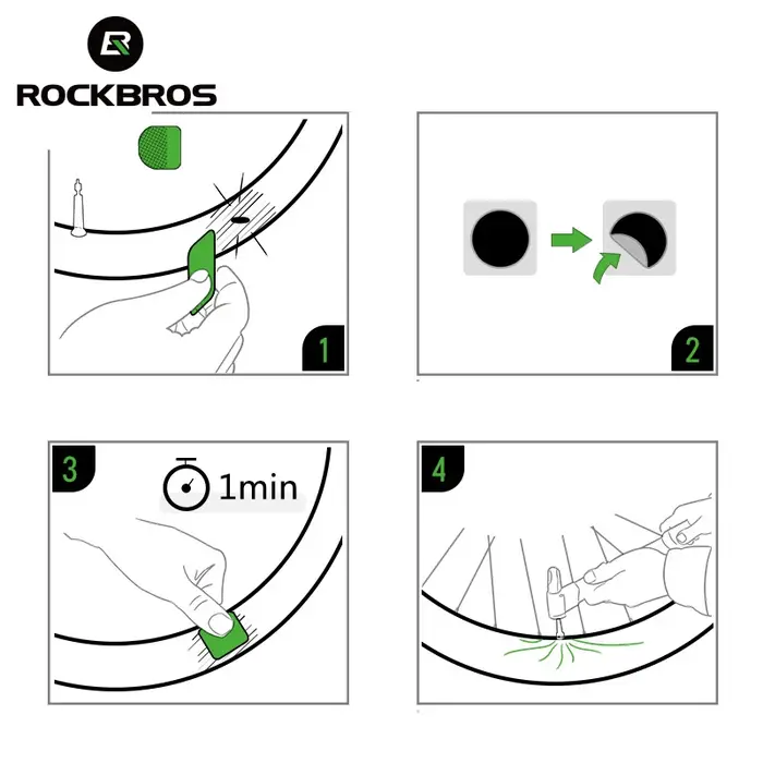 ROCKBROS – Kits de réparation de pneu intérieur de vélo