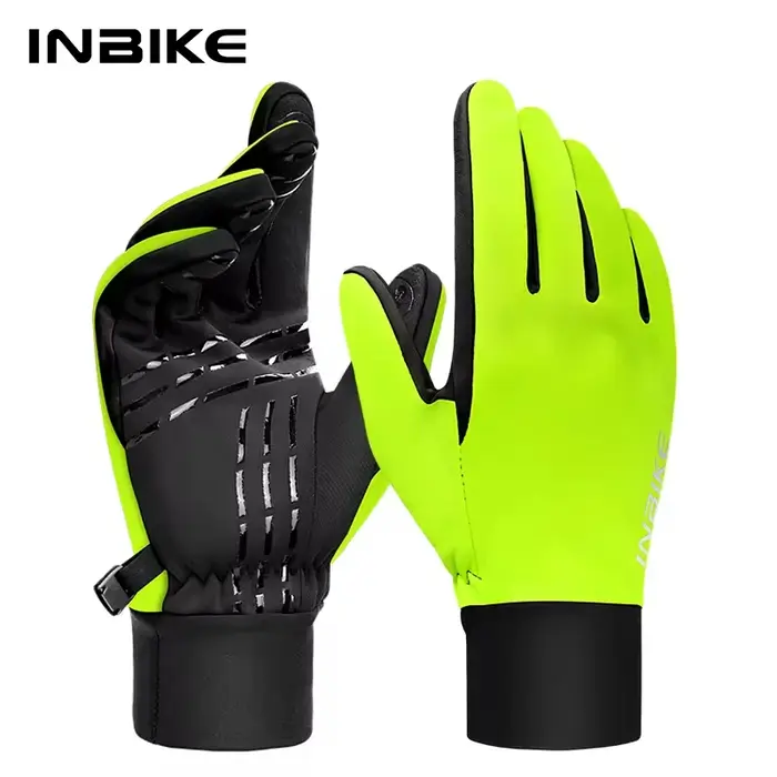 INBIKE hiver gants de cyclisme pour hommes femmes chaud polaire gant de vélo pour l'équitation