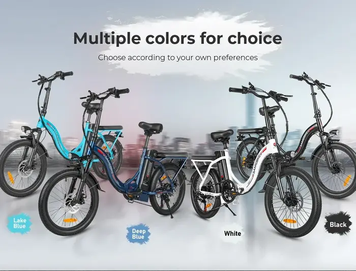 Vélo électrique de style pliable léger 350W36V12AH batterie montagne e-bike 20 pouces gros pneu ville voyage