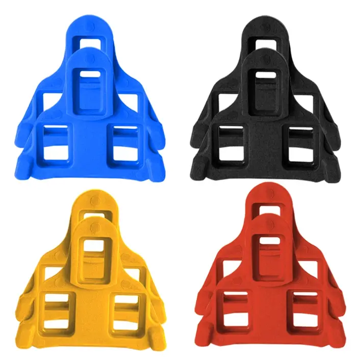 Crampons antidérapants pour pédales de vélo de route en plastique pour chaussures autobloquantes cyclisme VTT cruiser blanc bordeaux jaune rouge