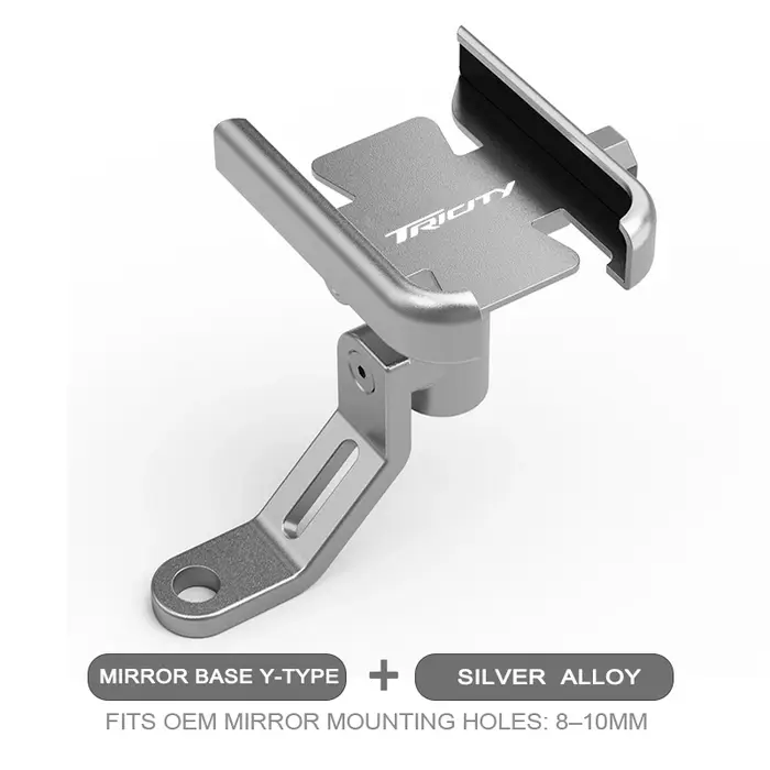 Support de téléphone portable pour moto en alliage