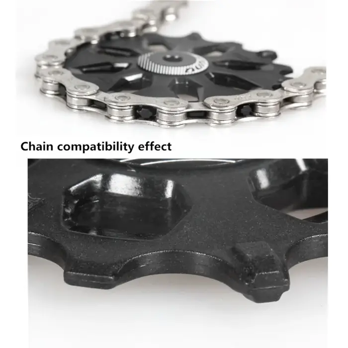 FOVNO – jeu de poulies de dérailleur arrière 12T 14T 16T, Support de roue à dents larges et étroites