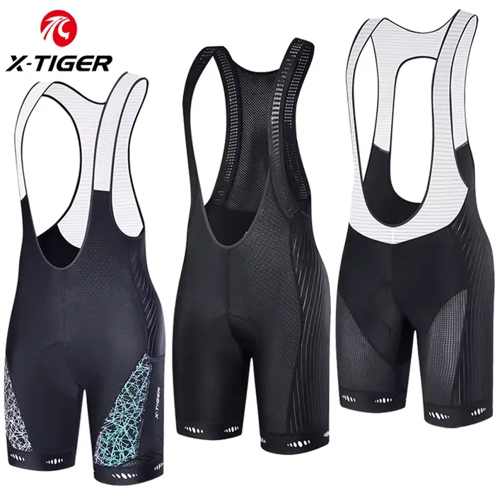 X-TIGER cuissard de cyclisme Pro Licra UPF50 + VTT respirant hommes 5D rembourré collants d'équitati