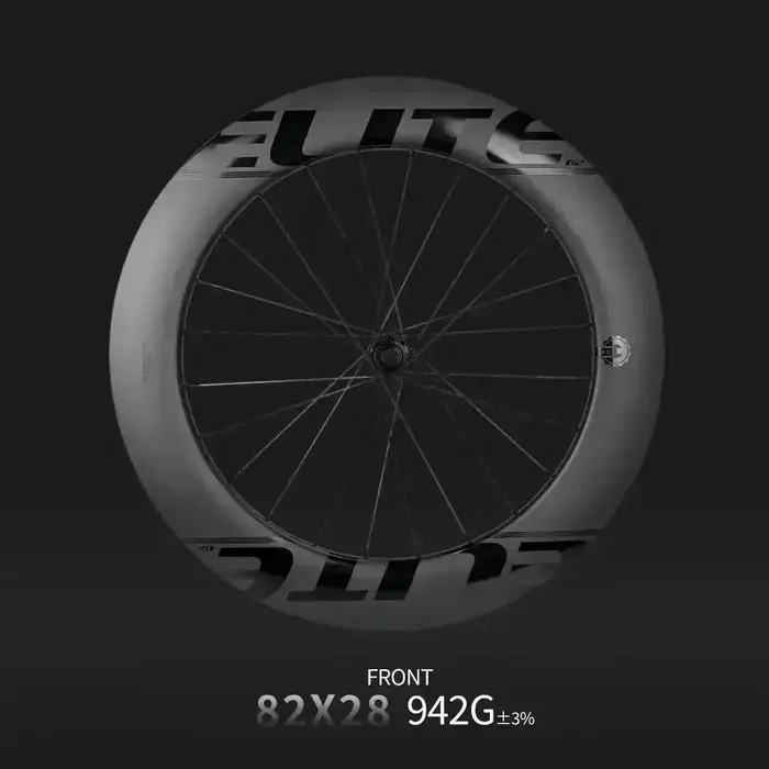 ELITEWHEELS Roues de vélo de course en carbone 700c, forme TT-Wing, finition mate UD, pour triathlon