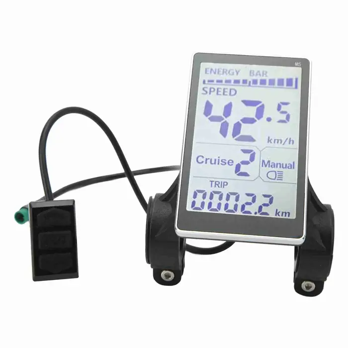 Compteur LCD pour vélo électrique, 5 broches, 24V, 36V, 48V, 60V, Scooter universel M5, écran de pan