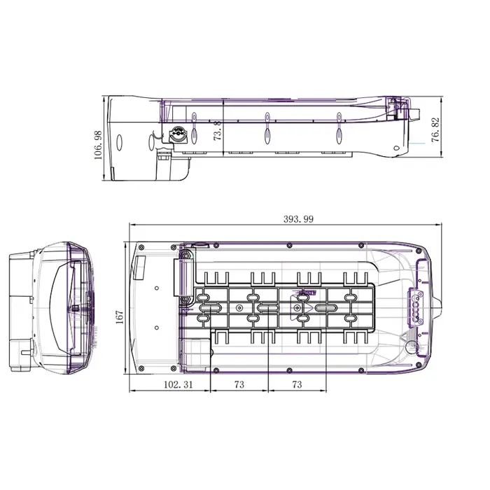 Samebike-Batterie 48V 10