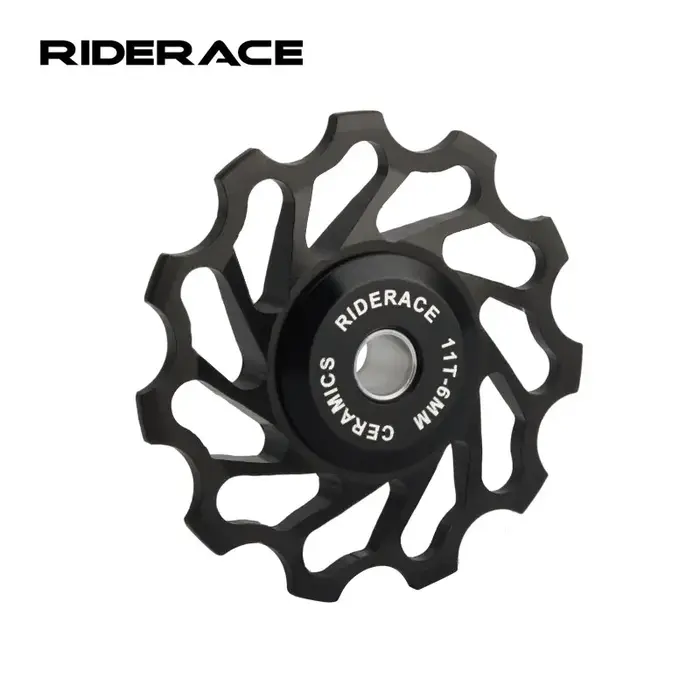 RIDERACE-Poulie de dérailleur arrière en céramique, roulement de guidage 11T, poulie jockey pour vélo de route, pièce VTT, AL7075, 4mm, 5mm, 6mm