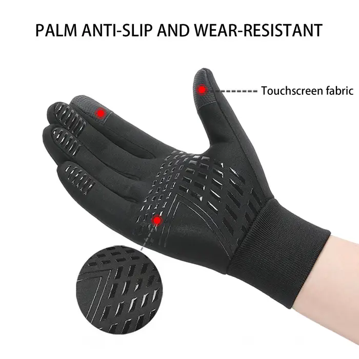 Gants chauffants chauds d'hiver pour cyclisme