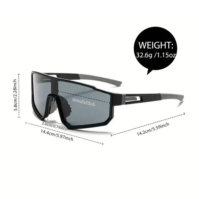 Lunettes de cyclisme surdimensionnées pour hommes