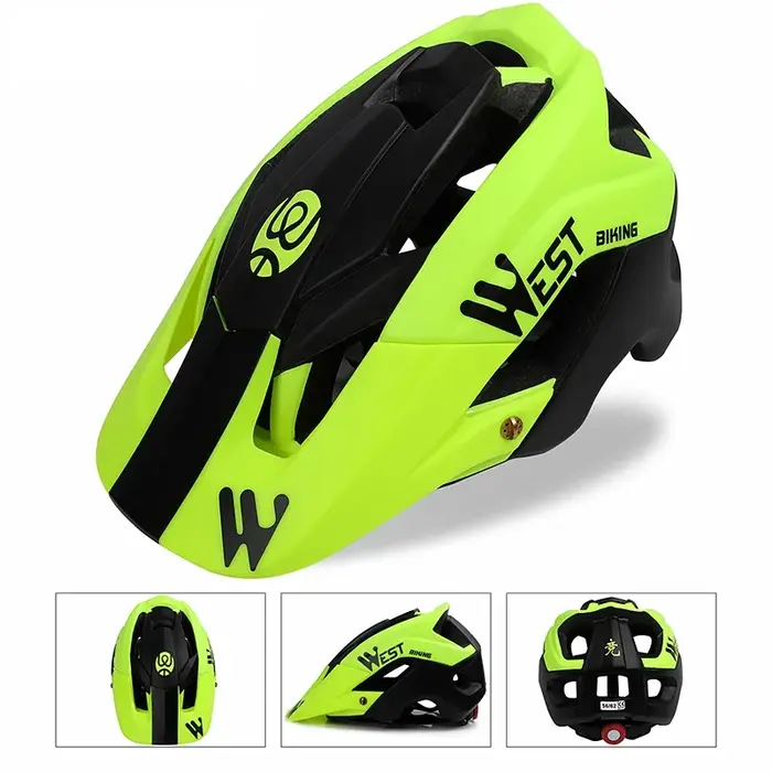 WEST BIKING – Casque de sécurité respirant et ultraléger pour VTT