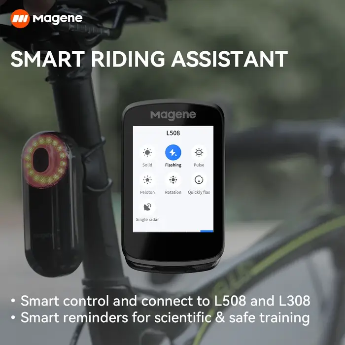 Magene-Ordinateur de vélo GPS Snowboard, navigation WiFi, compteur de vitesse, écran tactile, VTT, r