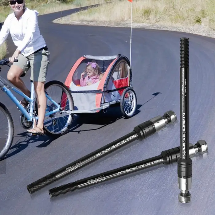 Remorque de vélo à axe traversant