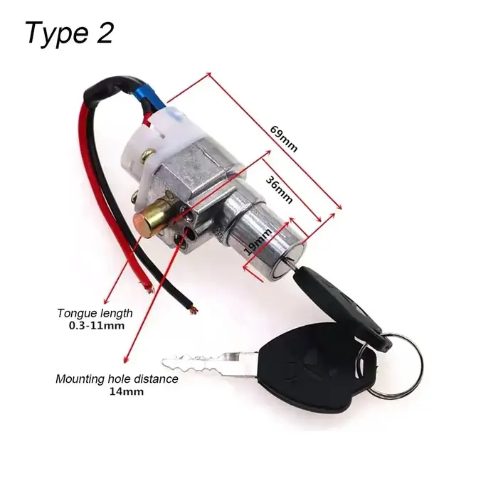 Verrouillage de batterie de vélo électrique avec 2 prédire