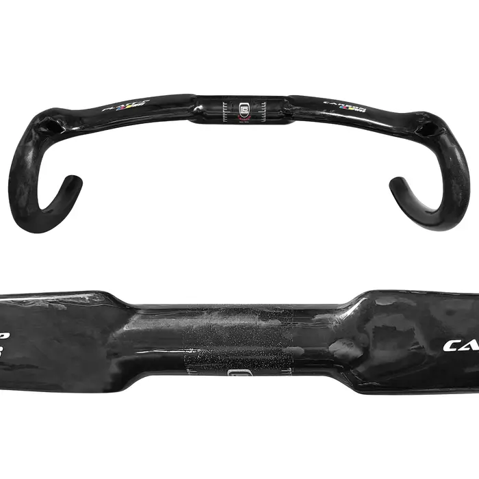 Guidon de vélo de route en fibre de carbone courbé, pièces de bicyclette, 31.8mm, 400mm, 420mm, 440m