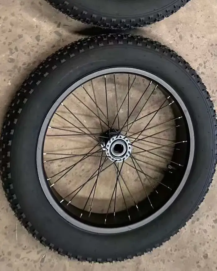 Roue de vélo à trois roues de 20 pouces * 4.0 / Roue de vélo tout-terrain / Roue gauche / droite à 36 trous