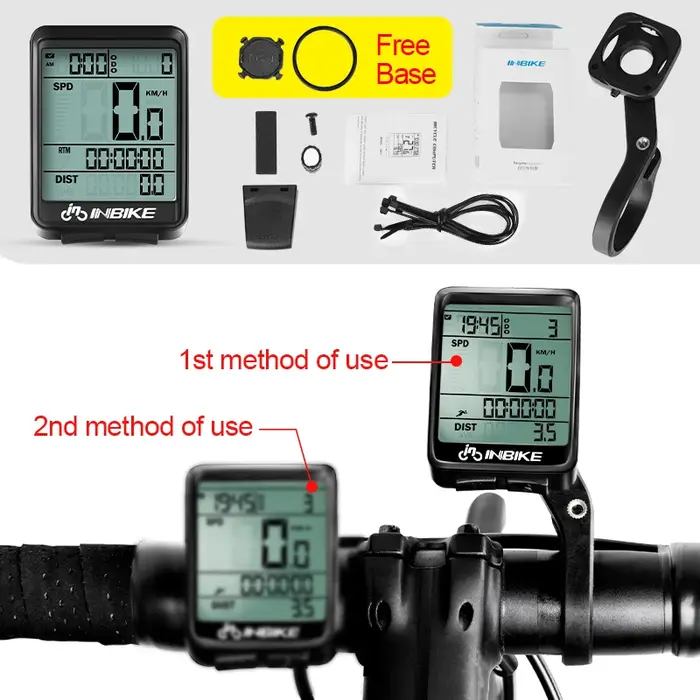 Compteur de vitesse filaire sans fil étanche pour vélo de route