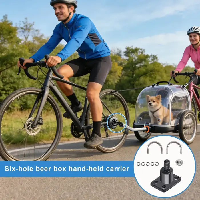 Pour 2 remorques pour enfants et la plupart des vélos : coupleur d'attache pour remorque de vélo, attache de remorque cargo pour vélo.