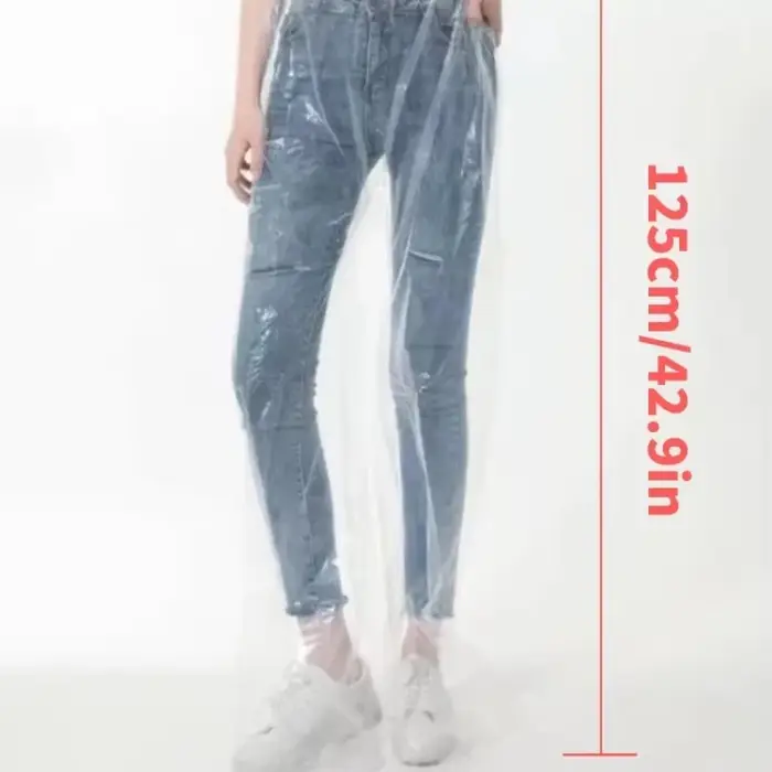 Nouveau pantalon de pluie jetable voyage en plein air cyclisme épaissi Pack pied dérive imperméable