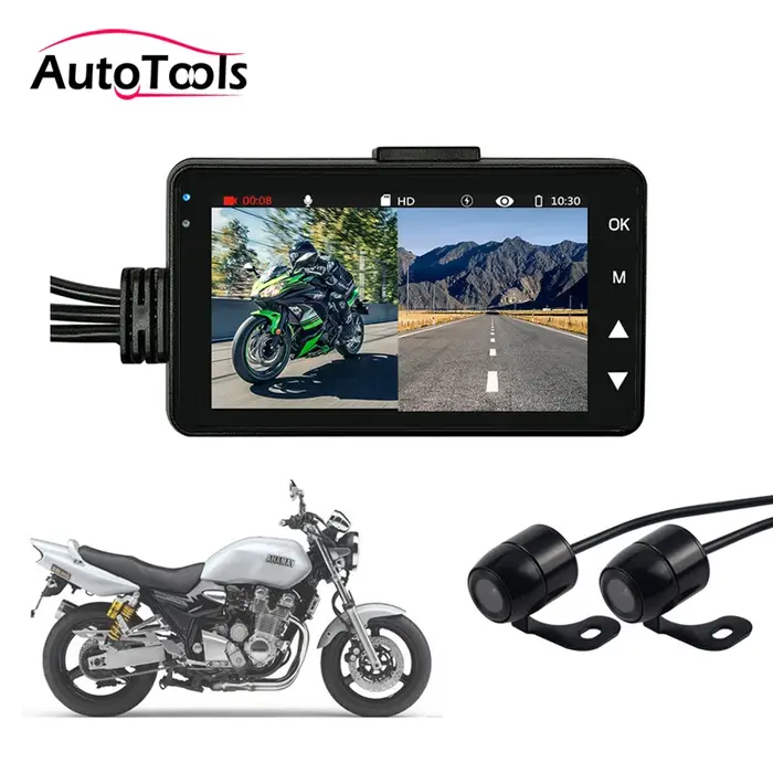 Moto DVR Caméra Moteur Dash Cam avec touristes Avant Arrière Enregistreur Hurbike Cam KY-MT18