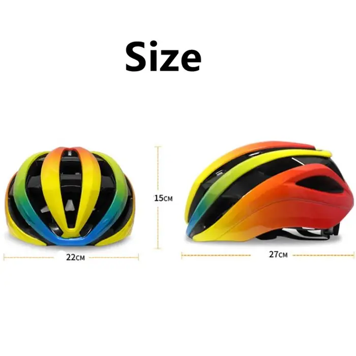 Casque de cyclisme de couleurs dégradées colorées