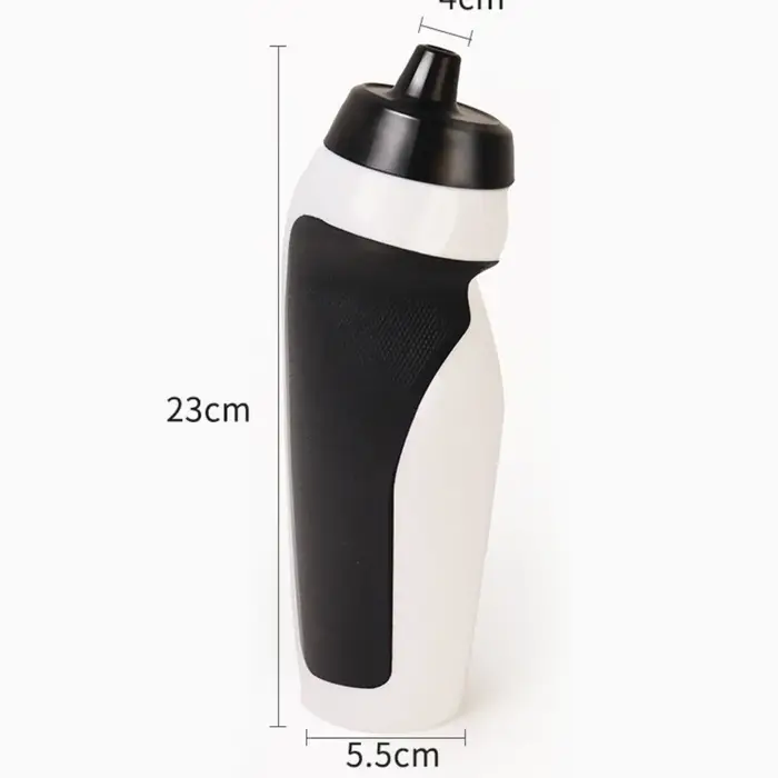Bouteille d'eau de vélo légère 0,6L en plastique sans BPA haute performance pour VTT et vélo de route avec bouchon auto-scellant anti-fuite