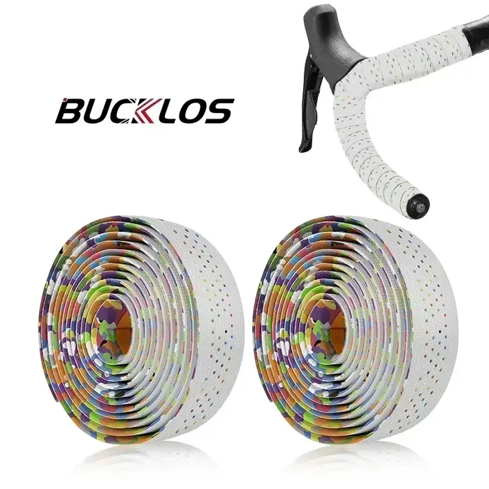 BUCKLOS – enveloppe de guidon de vélo de route en Silicone