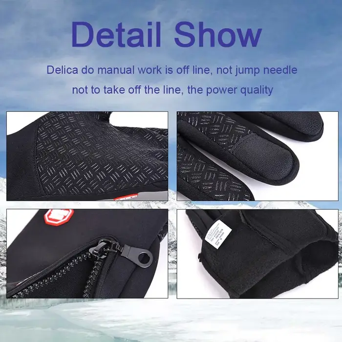 Gants de cyclisme d'hiver pour hommes et femmes