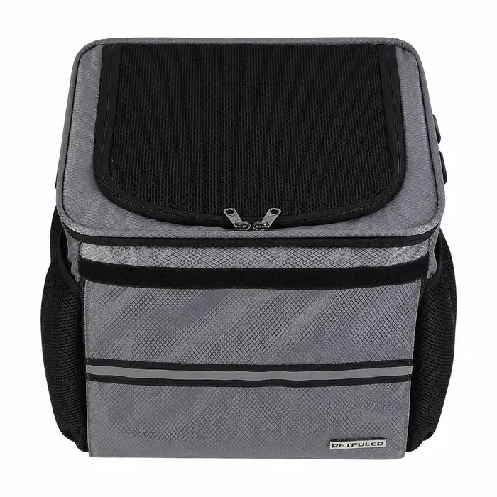 Panier de vélo pour petits et moyens animaux de compagnie avec filet respirant, panier de vélo amovible pour guidon avant pour faire du vélo avec votre chien