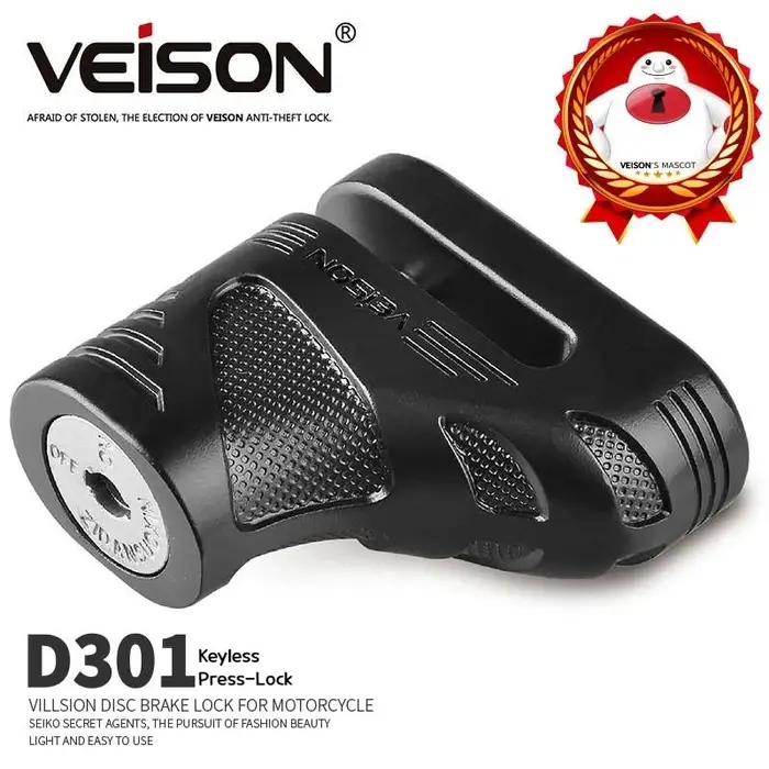 VEISON – serrure de roue de moto et de vélo