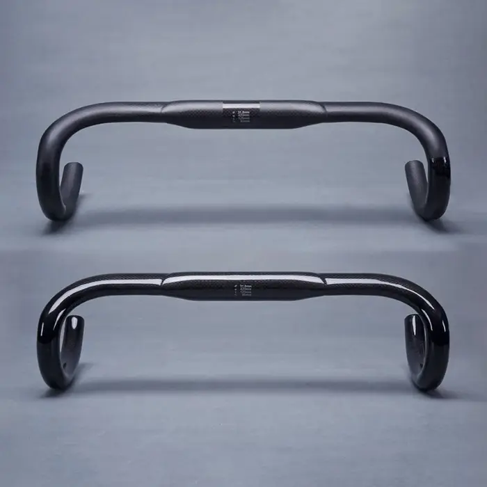 Guidon de vélo en fibre de carbone 3K