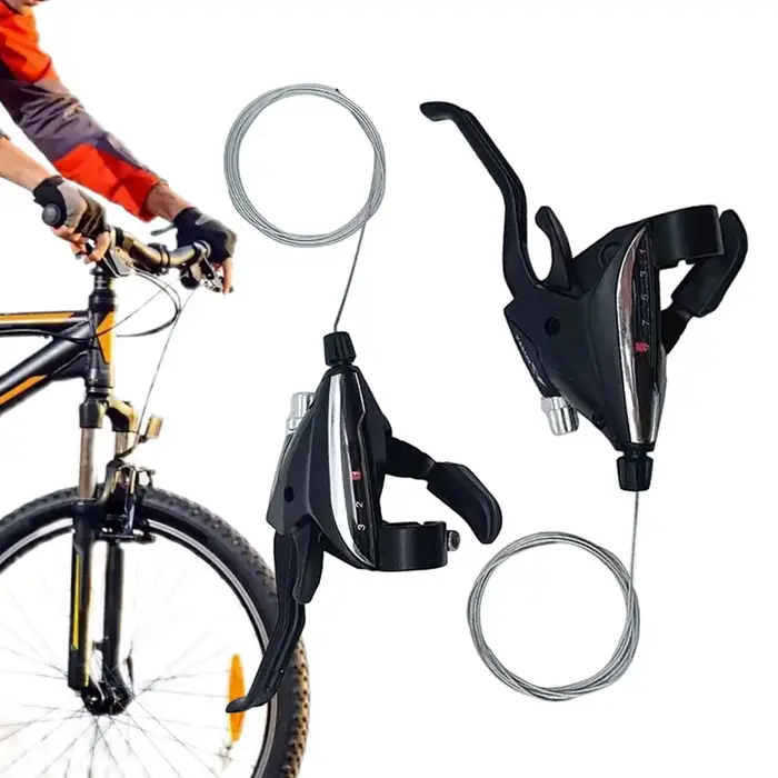 Manettes de dérailleur 3x9 vitesses pour VTT avec levier de frein et câble de changement de vitesse
