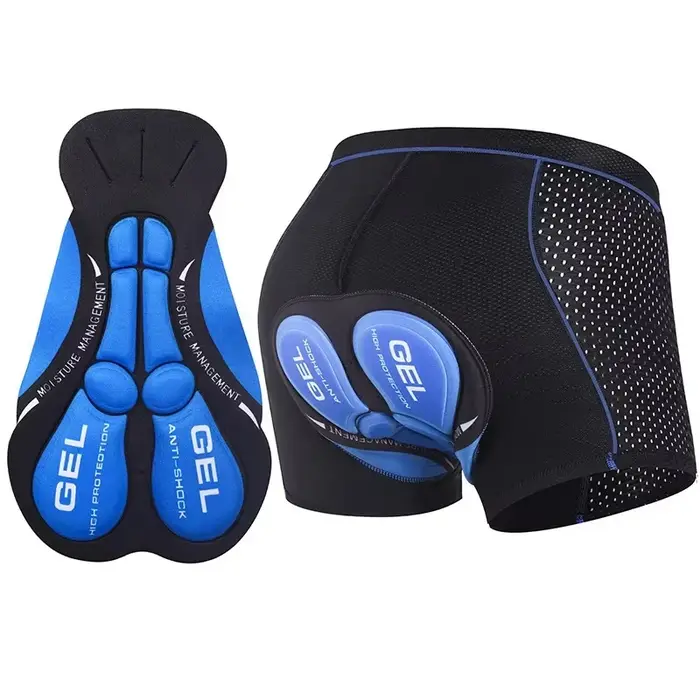 Shorts de cyclisme pour hommes, sous-vêtements de cyclisme en maille respirante, coussinets en gel 5