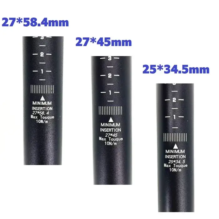 Tige de selle de vélo de route 27mm * 58.4mm