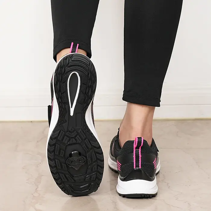 Chaussures de cyclisme dynamiques de fitness d'intérieur pour femmes
