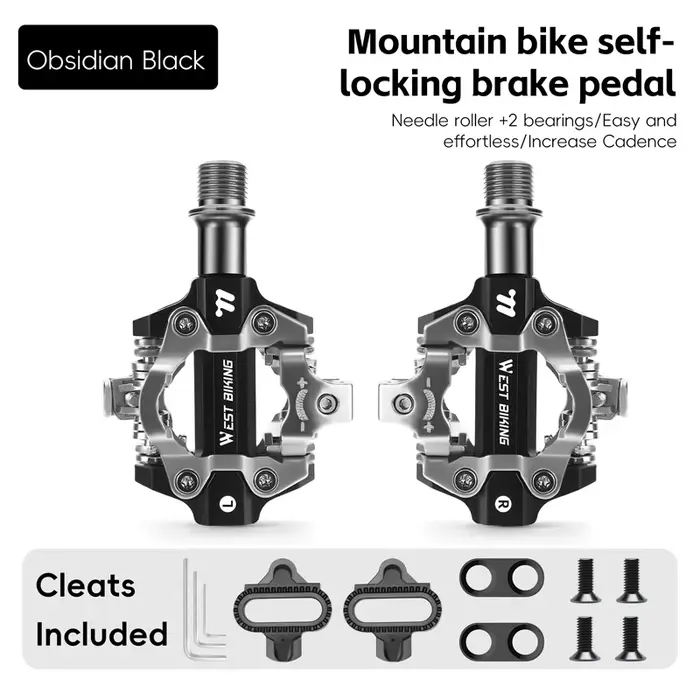 WEST BIKING – pédales autobloquantes pour vtt