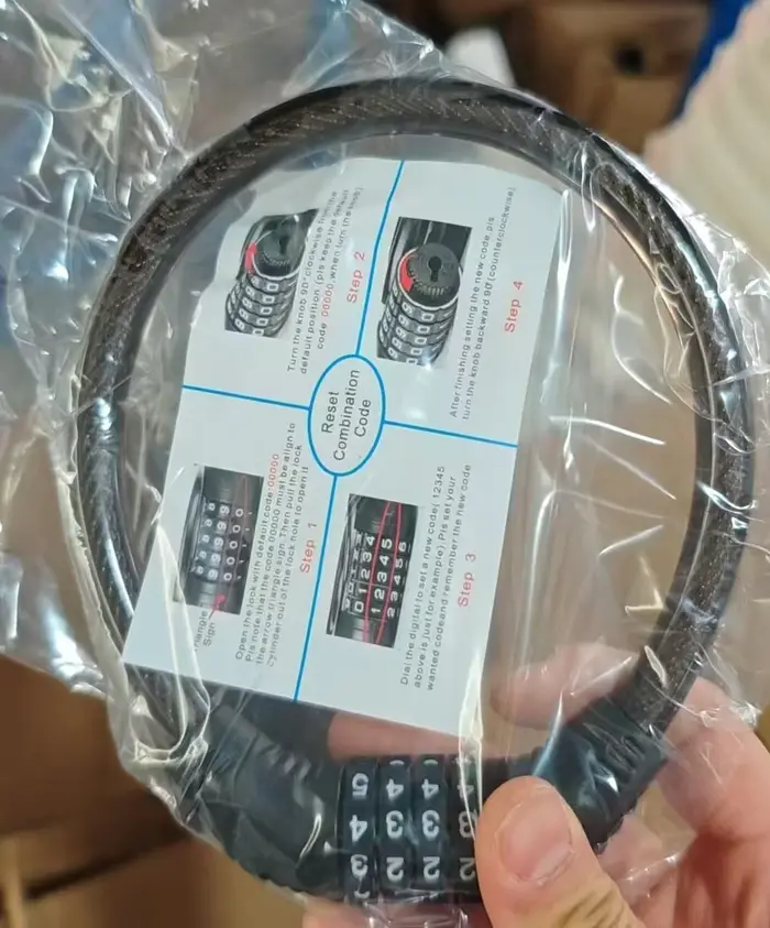 Cadenas antivol à câble pour vélo