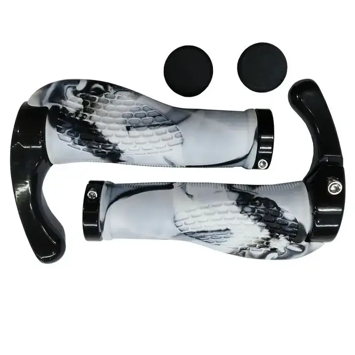 Poignées de vélo ergonomiques pour guidon de vélo, bouchons d'extrémité de barre, poignées de vtt co