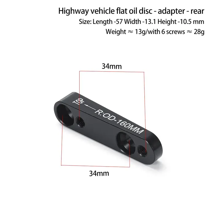Adaptateur de frein à disque à montage plat, adaptateur de frein à disque de vélo de route avant/arr