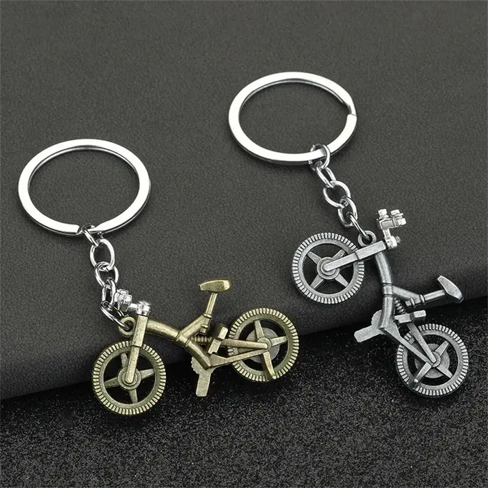 Porte-clés de vélo de Simulation Vintage unisexe