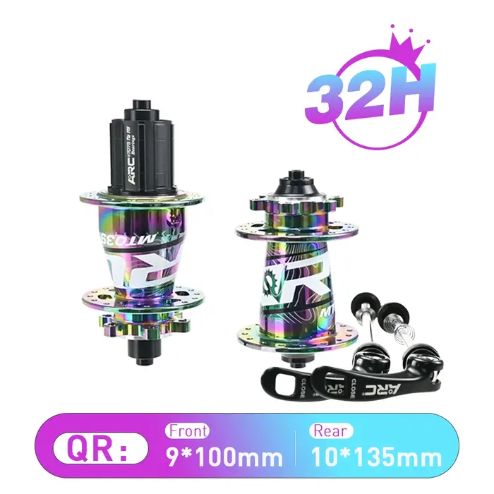 ARC fabrication avant 2 arrière 4 roulements accessoires de vélo arc-en-ciel MT-039F/R 8- 11S 6 cliq
